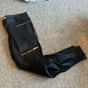 Zara Women’s Fake Leather Pleather Pants Medium